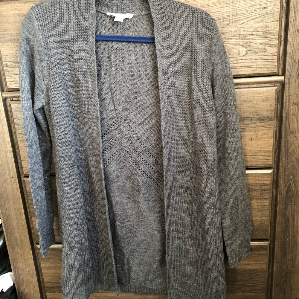 Motherhood Maternity, size small, gray cardigan